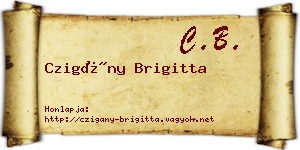 Czigány Brigitta névjegykártya