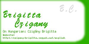 brigitta czigany business card